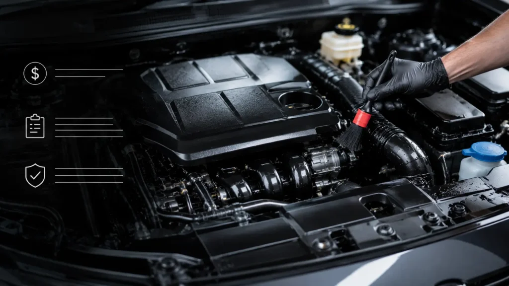 engine bay detailing cost winnipeg