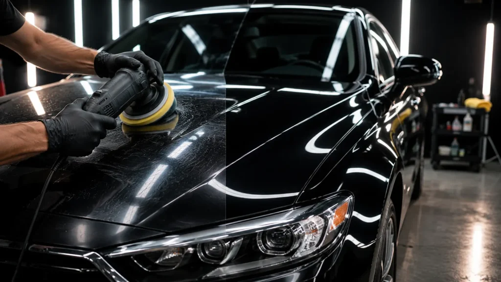 new car paint correction
